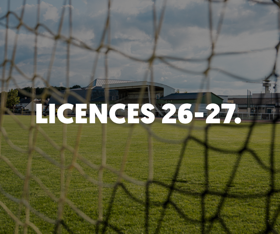 Les permanences licences 2026-2027 !