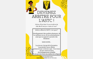 L'ASTC recrute : version arbitres !