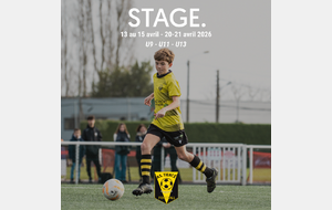 Stage des vacances d'avril 2026 !