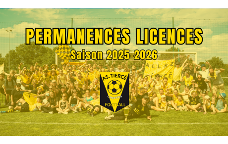 Dernière permanence licences - 6 septembre 2025 ! 