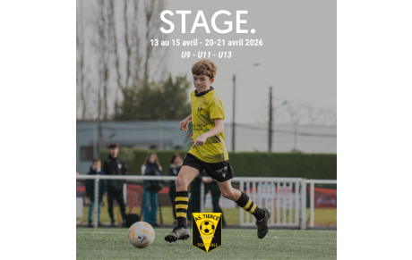 Stage des vacances d'avril 2026 !